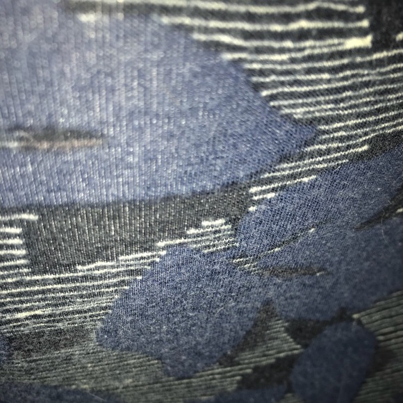 Ecote Navy Floral Print High Waisted Pencil Skirt - Picture 12 of 13